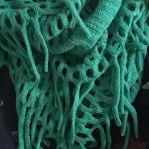 Aqua green infinity scarf
